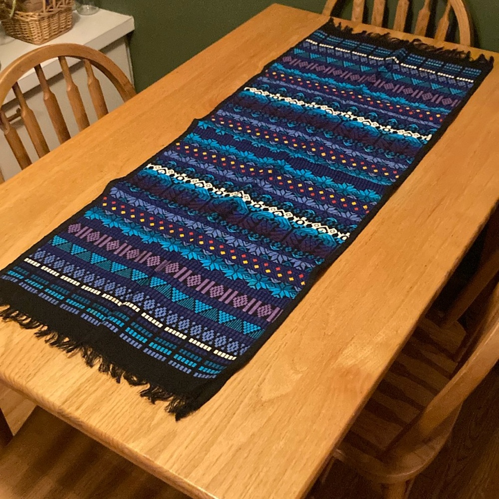 NOVICA Colorful Patterned Table Runner